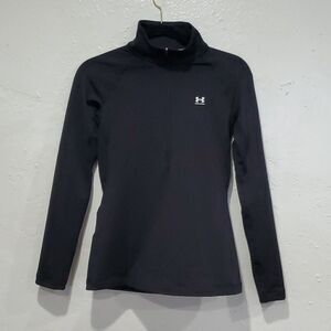 Under Armour Cold Gear Pullover Quarter Zip in Black Size XS